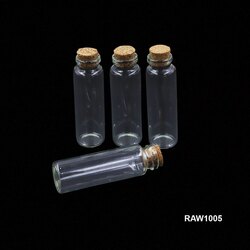 DIY GLASS MESSAGE BOTTLE 4PCS 20ML RAW1005